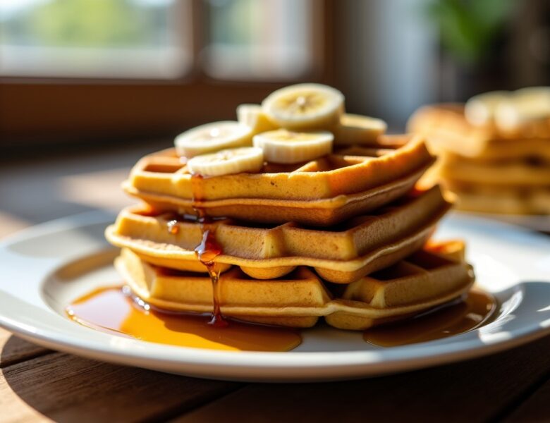 Gaufres moelleuses à la banane par ChicChew.fr : la recette simple et gourmande