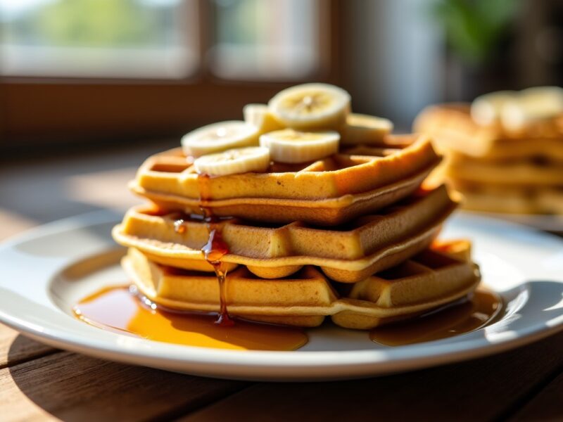 Gaufres moelleuses à la banane par ChicChew.fr : la recette simple et gourmande