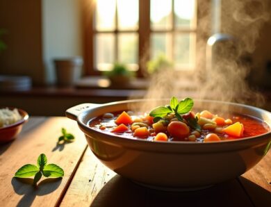 Minestrone minute : la soupe italienne saine à préparer sans attendre