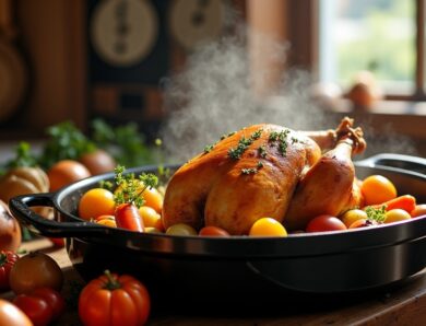 Chapon mijoté en cocotte sans four : recette savoureuse et cuisson parfaite