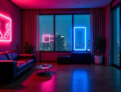 Néon sur-mesure : illuminez et métamorphosez votre intérieur avec style