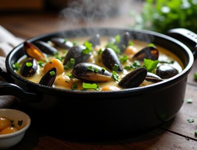 Délicieuses moules à la crème : une recette rapide, simple et pleine de saveurs