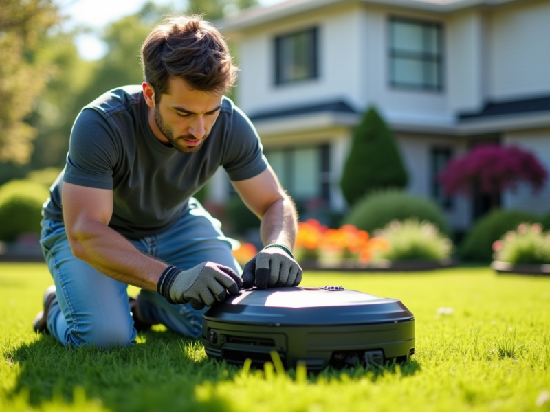 Installer un robot tondeuse sans fil périphérique : méthode en 6 étapes