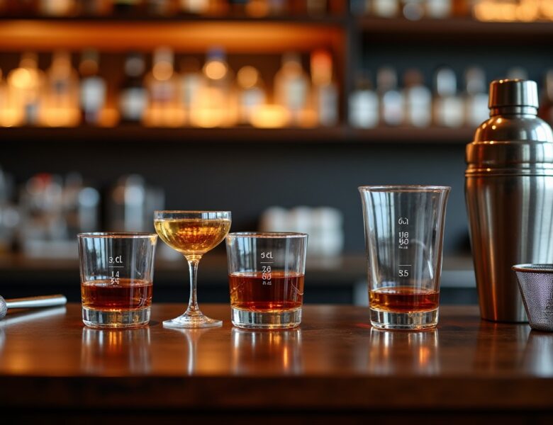 Guide pratique des doses d&rsquo;alcool en cl pour bar et cocktails