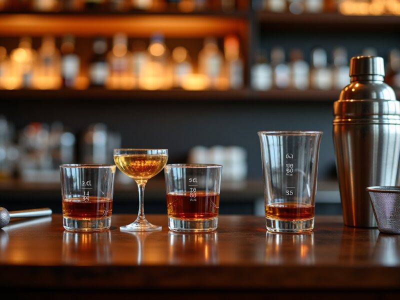 Guide pratique des doses d&rsquo;alcool en cl pour bar et cocktails