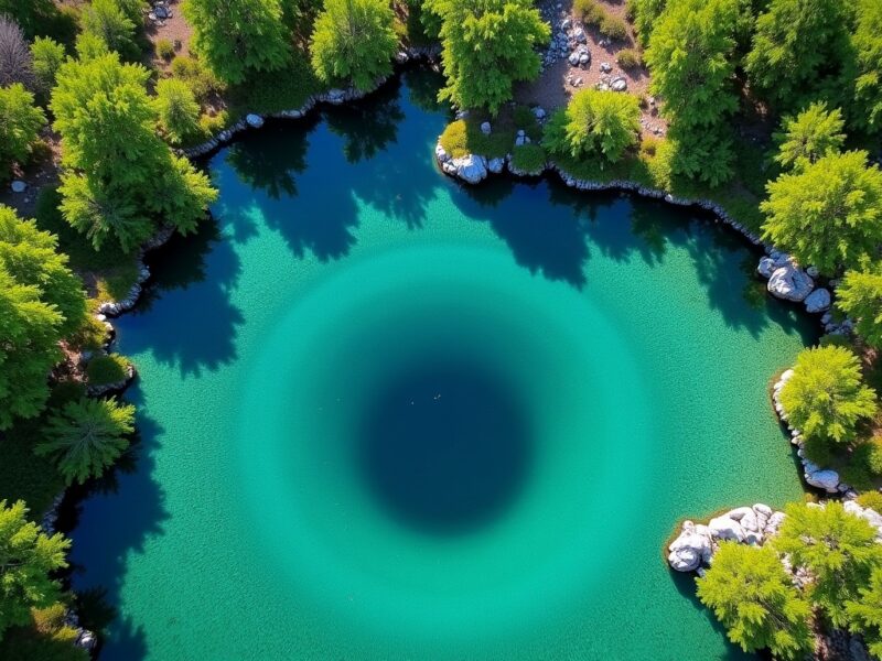 L’Œil de la Terre en Croatie : découverte fascinante de la source naturelle de la Cetina