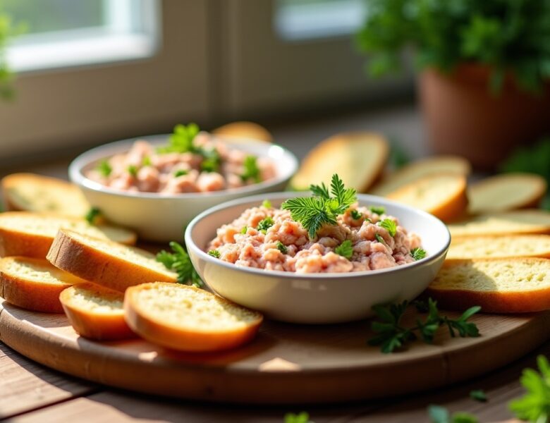 Rillettes de thon au fromage blanc : une recette simple et express pour un apéritif réussi